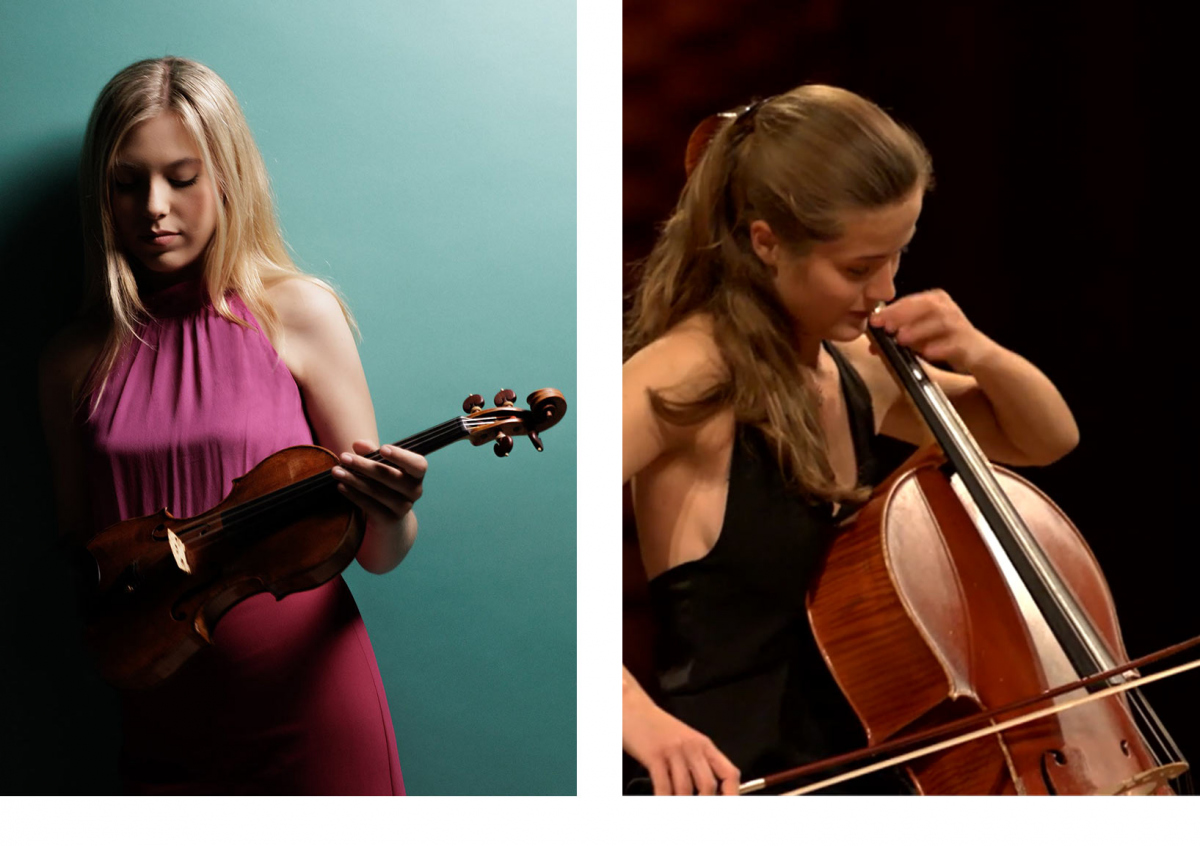 Cellistin Angela Auguareles und Clarissa Bevilacqua