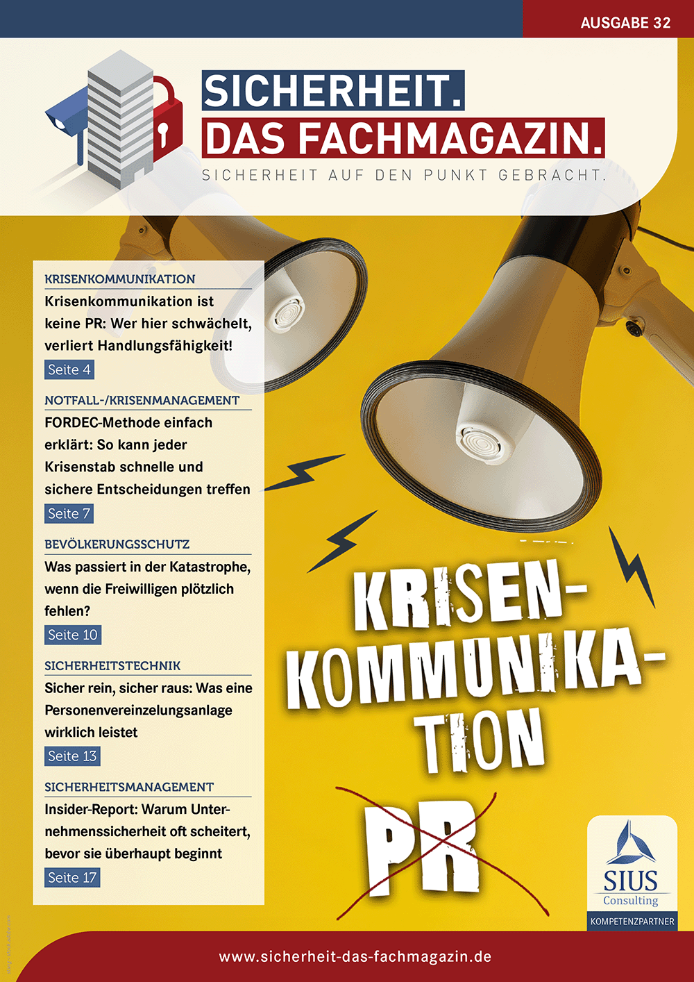 Cover Sicherheit. Das Fachmagazin